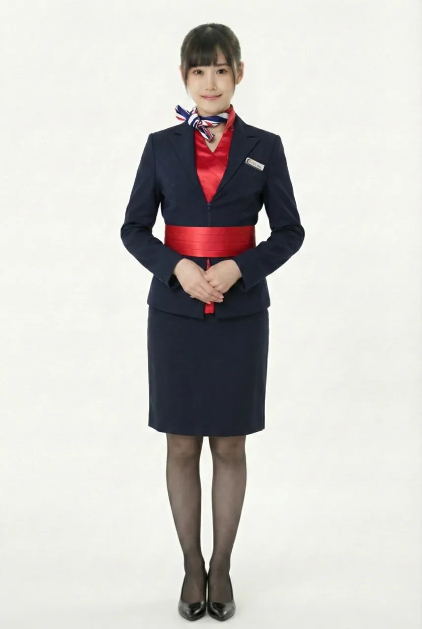 Female flight attendant