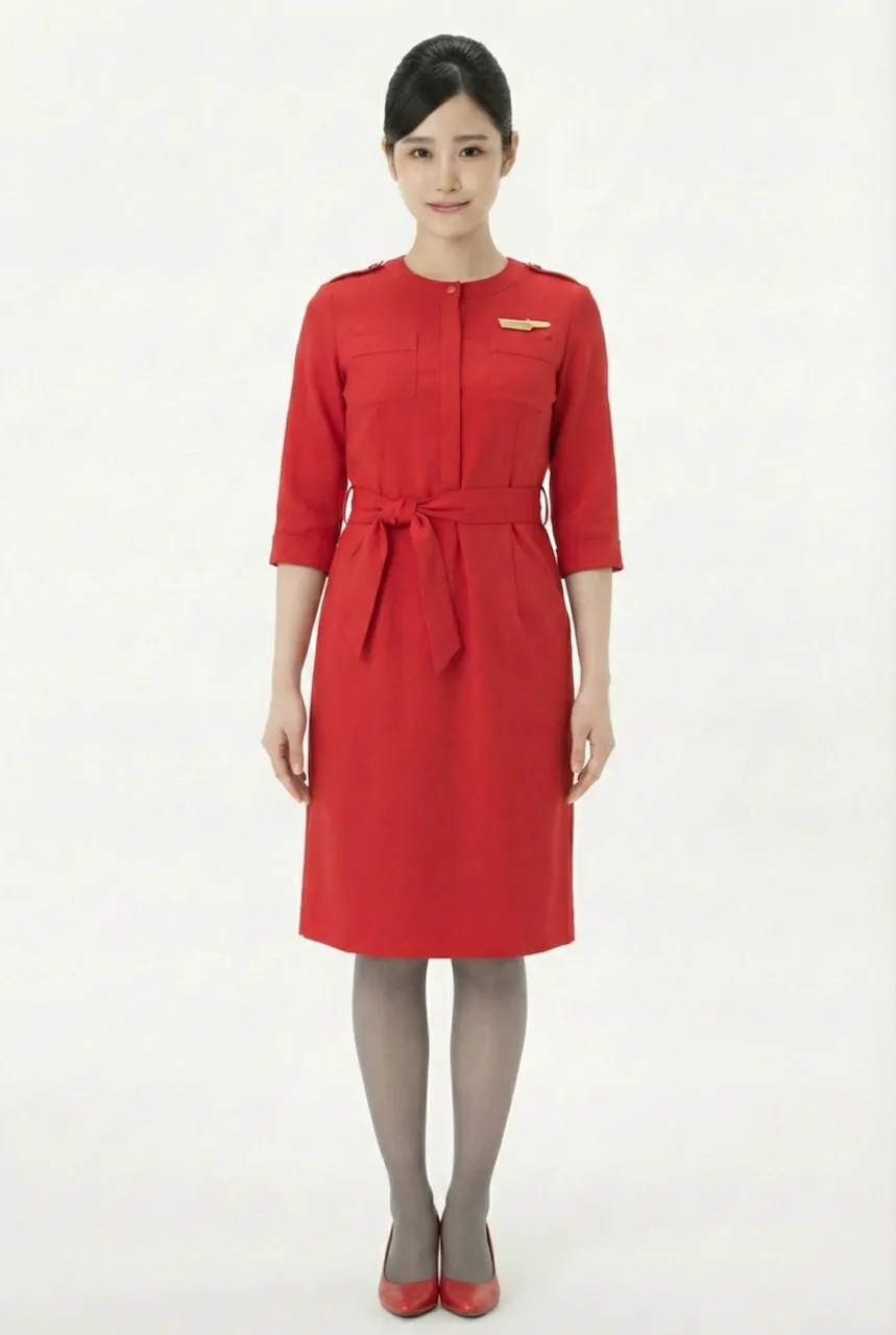 Female flight attendant