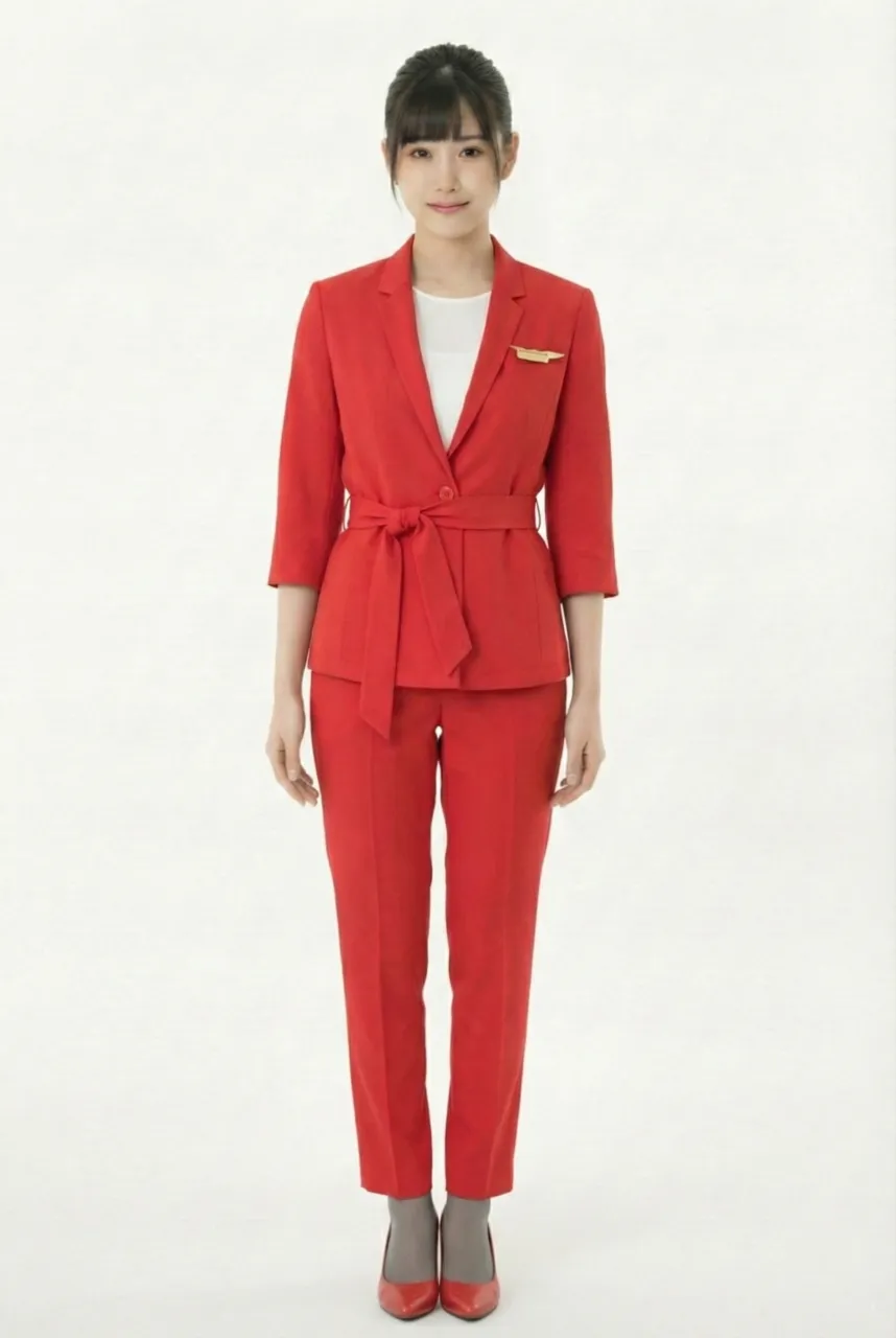 Female flight attendant