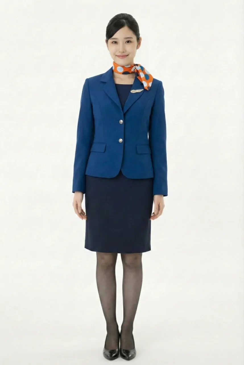 Female flight attendant