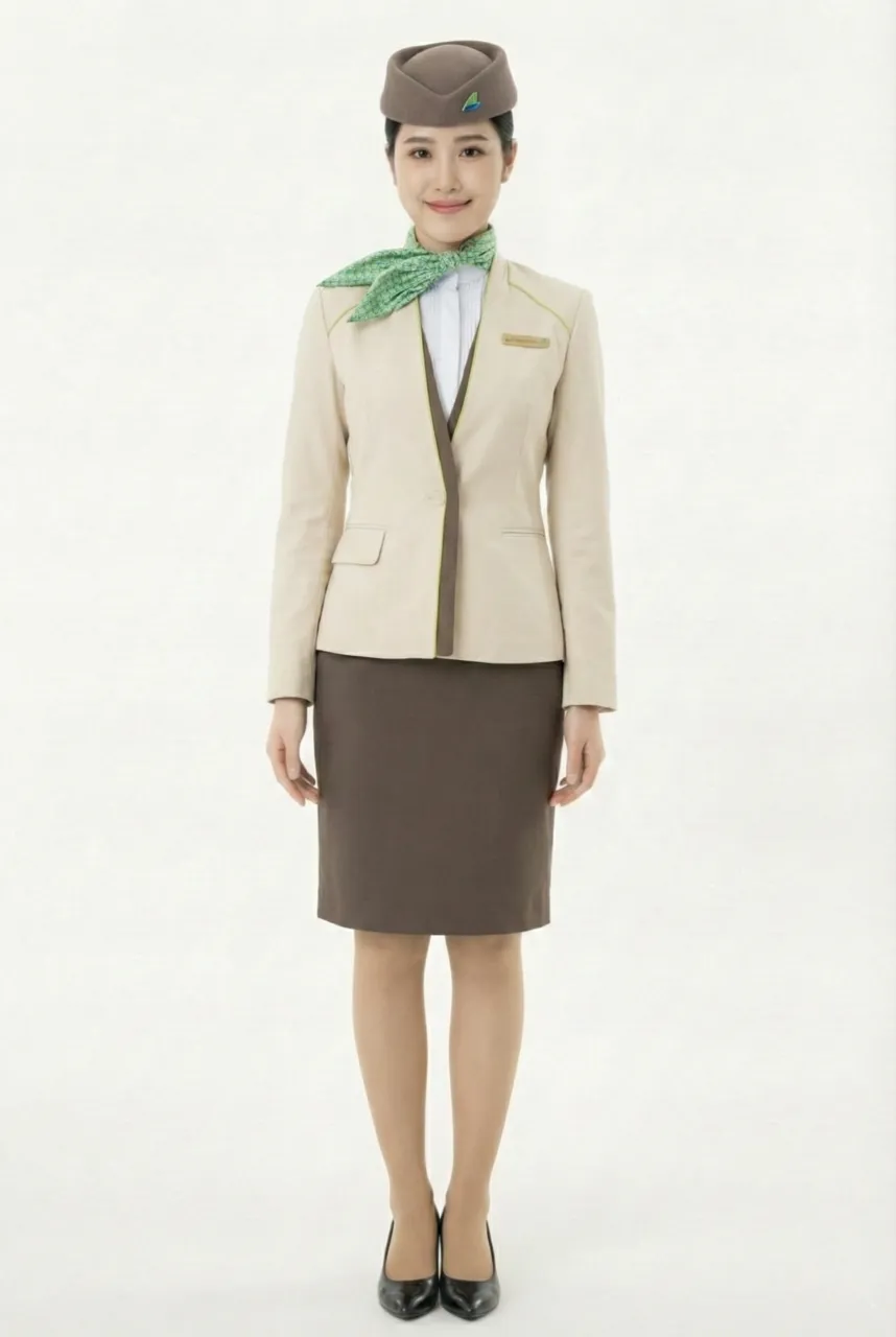 Female flight attendant
