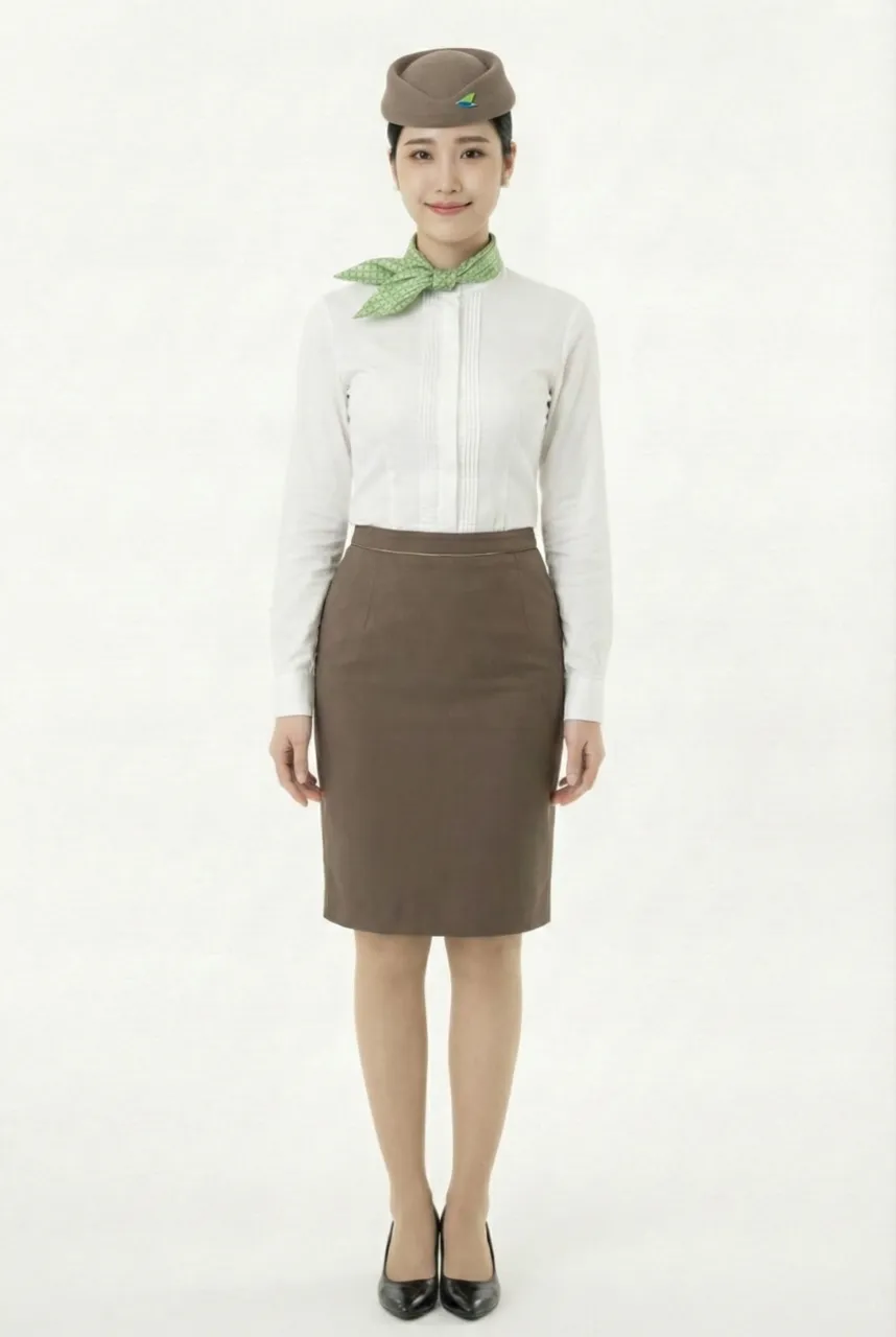Female flight attendant