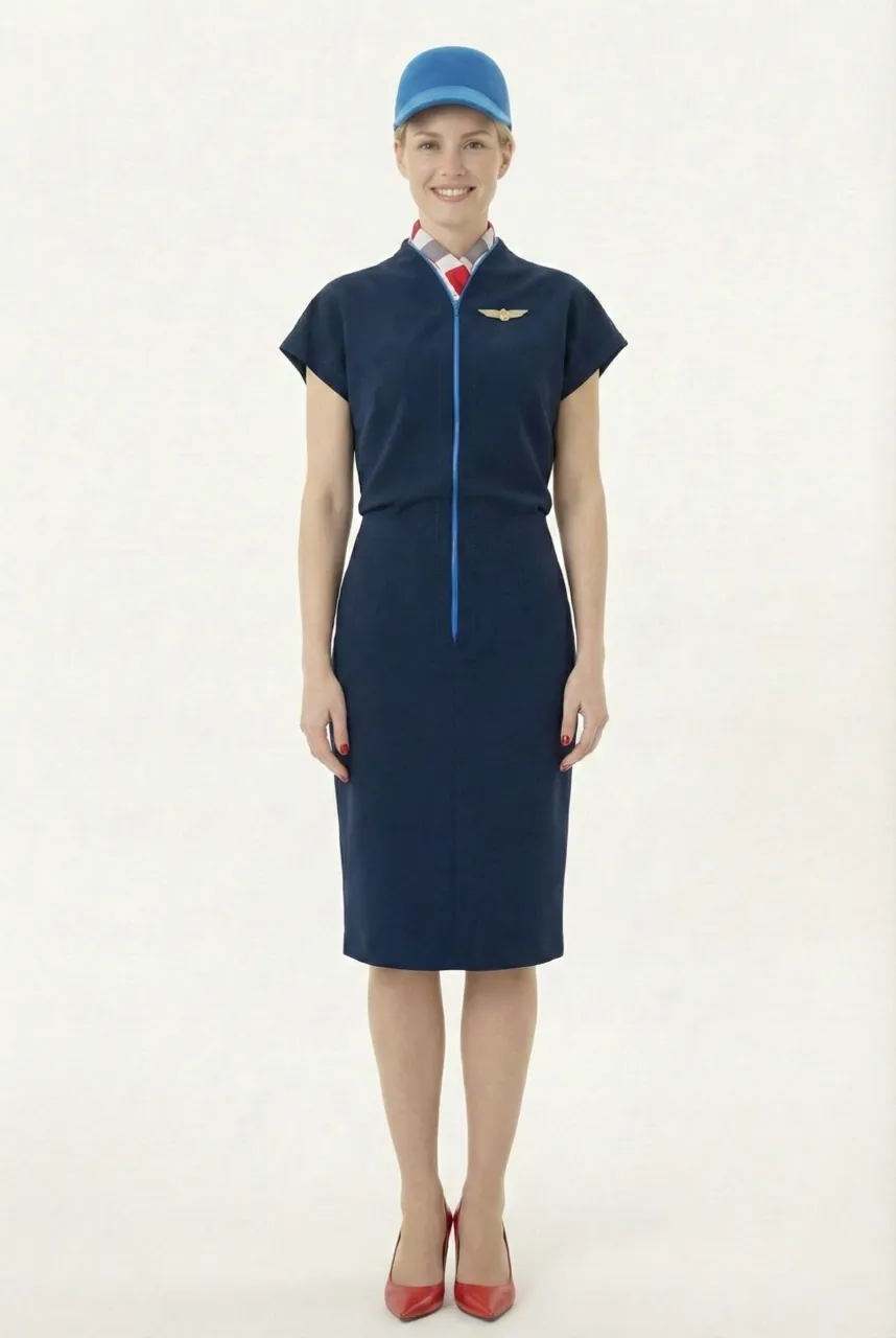 Female flight attendant