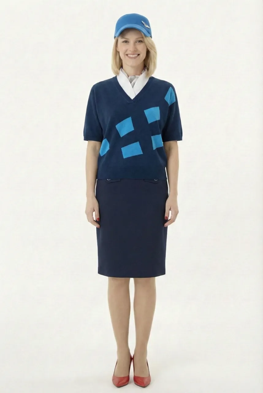 Female flight attendant