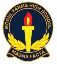 Model Farms High School校徽