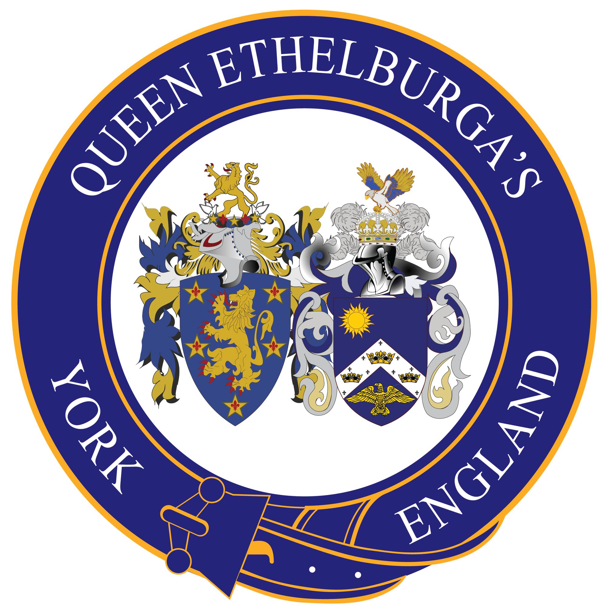 Queen Ethelburga's Collegiate校徽