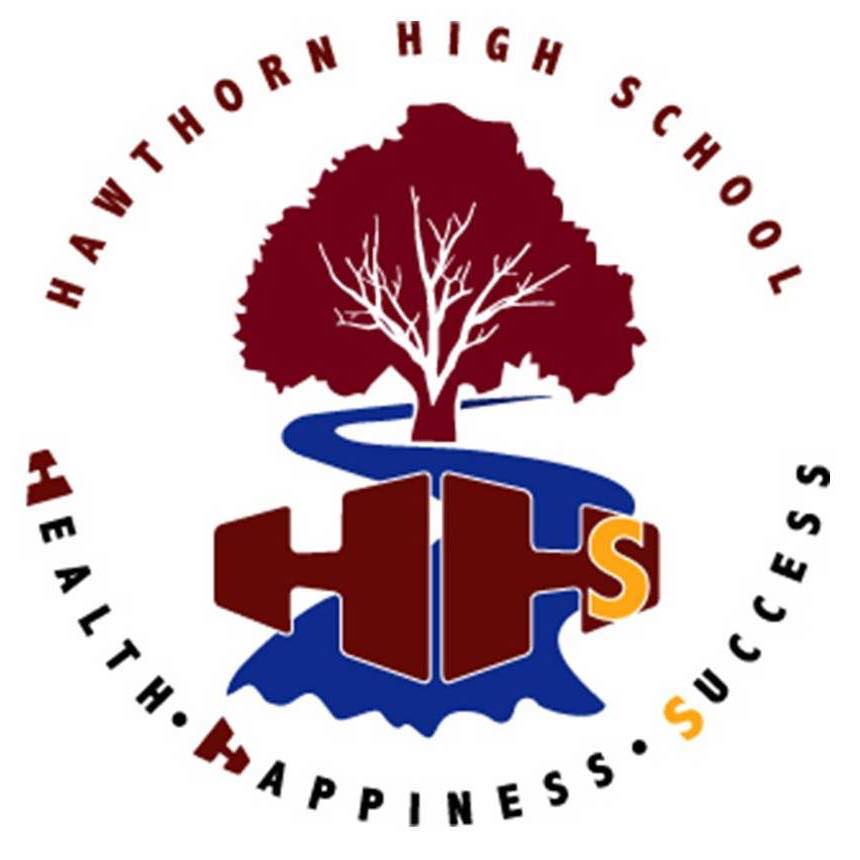 Hawthorn High School校徽