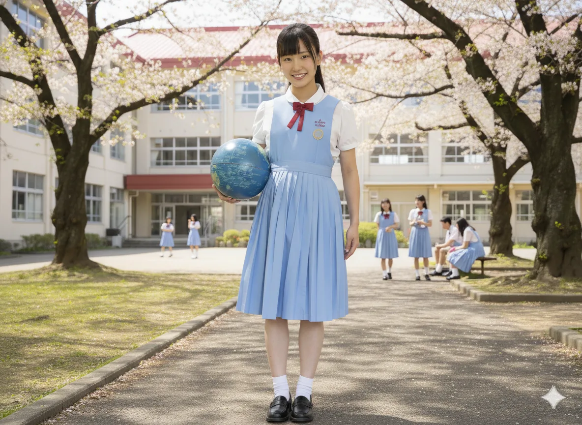 中正高中國中部女學生