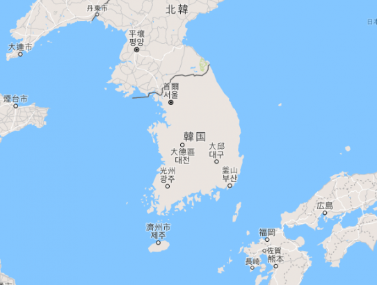 韩国制服地图